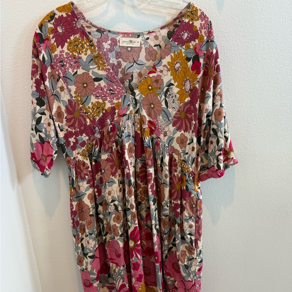 NATURAL LIFE Floral Mini Dress - Multicolor